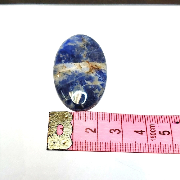 Sodalite oval cabochon - Jewelry crystal lot #013 - Picture 2 of 5